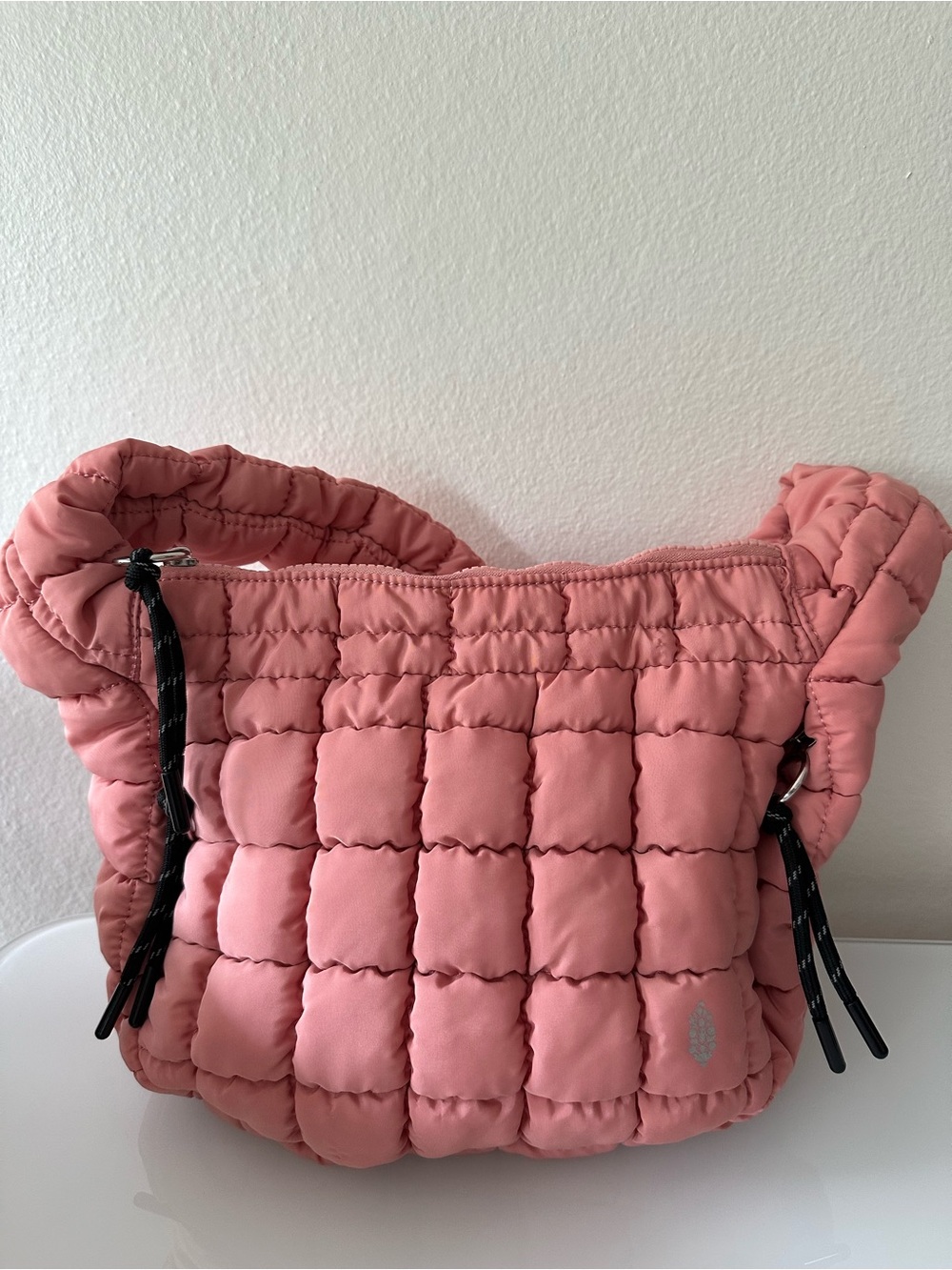 Free People Movement Carryall pink quilted bag. New, without tag.